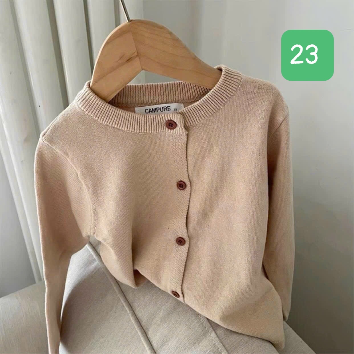 HA11111 - ÁO LEN CARDIGAN CAMPURE