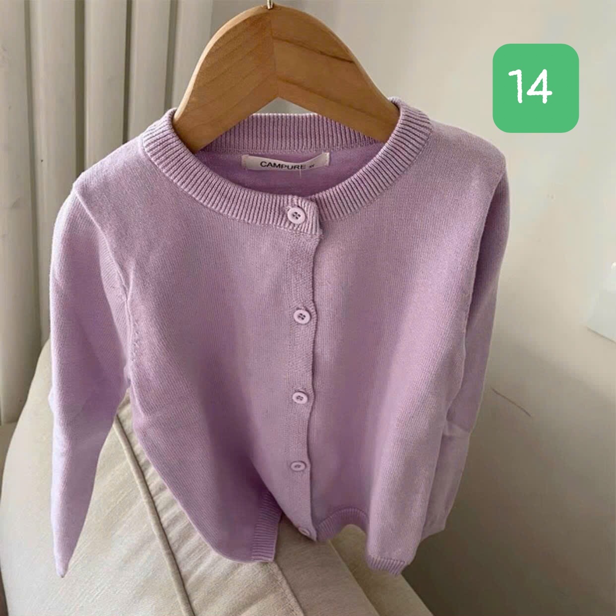 HA11111 - ÁO LEN CARDIGAN CAMPURE