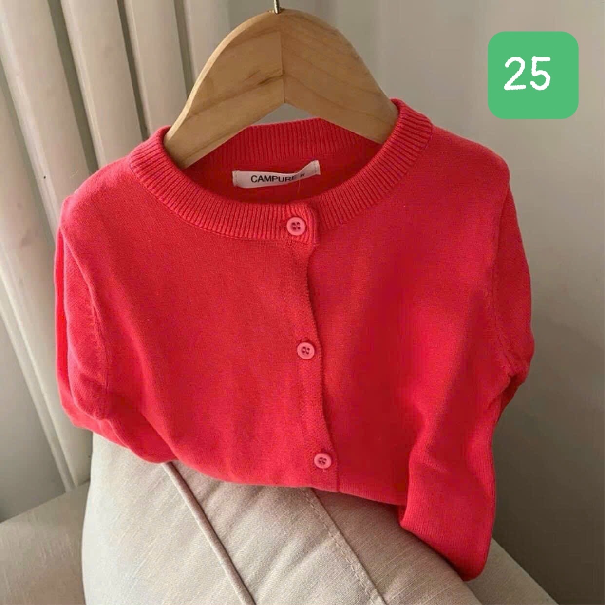 HA11111 - ÁO LEN CARDIGAN CAMPURE