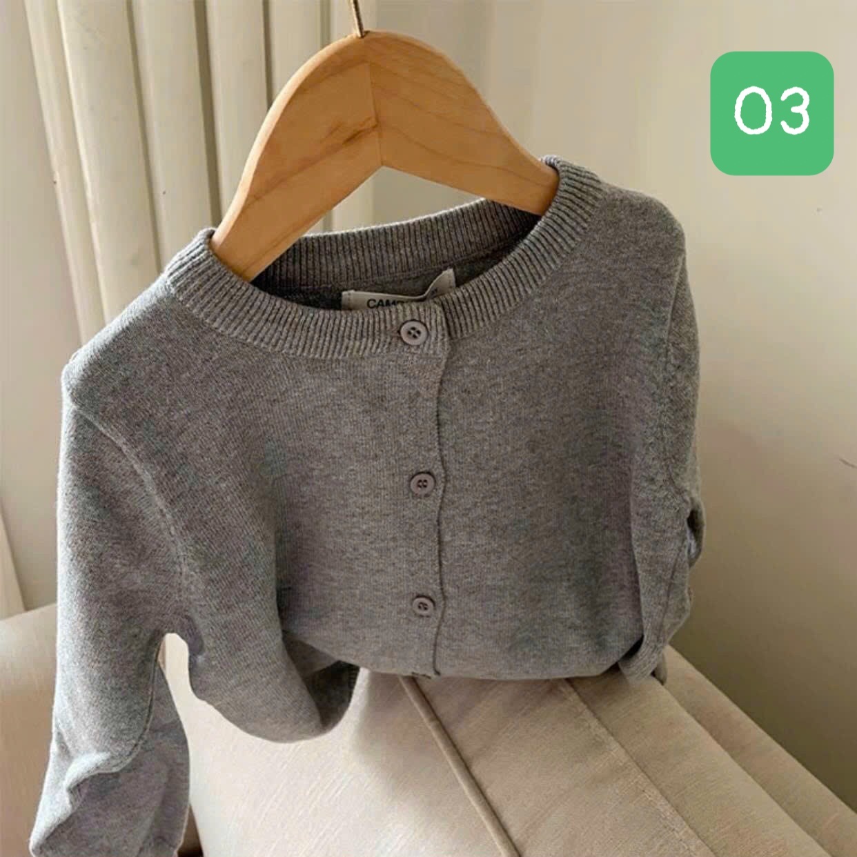 HA11111 - ÁO LEN CARDIGAN CAMPURE
