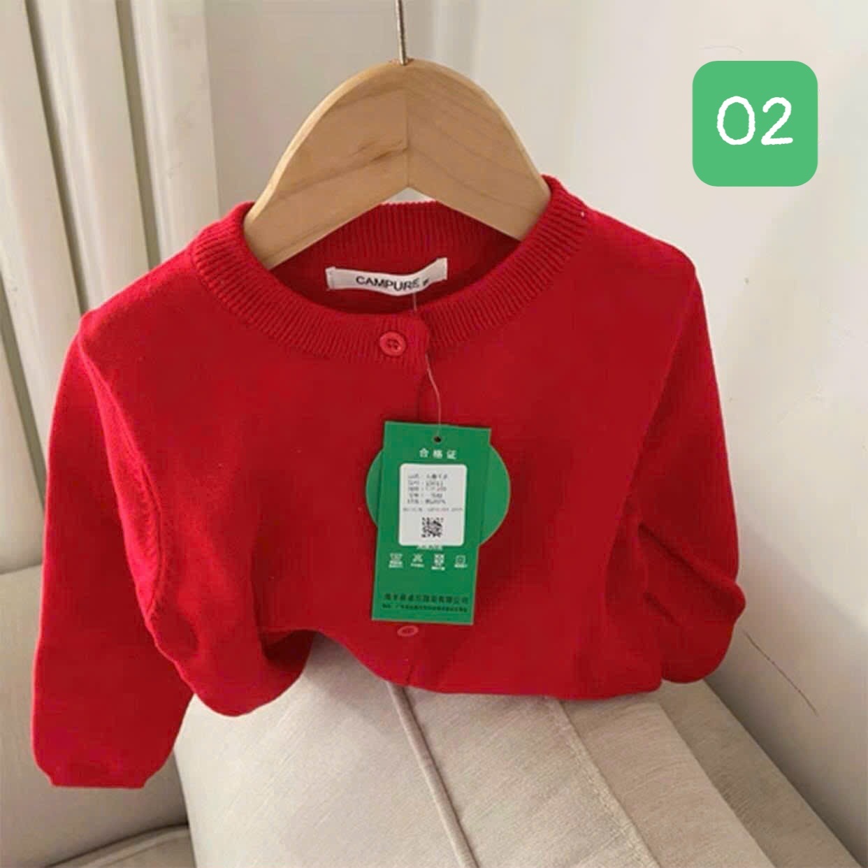 HA11111 - ÁO LEN CARDIGAN CAMPURE