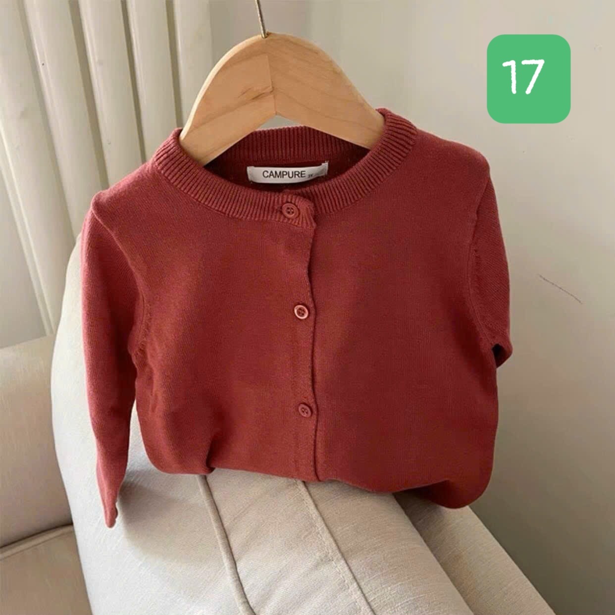 HA11111 - ÁO LEN CARDIGAN CAMPURE