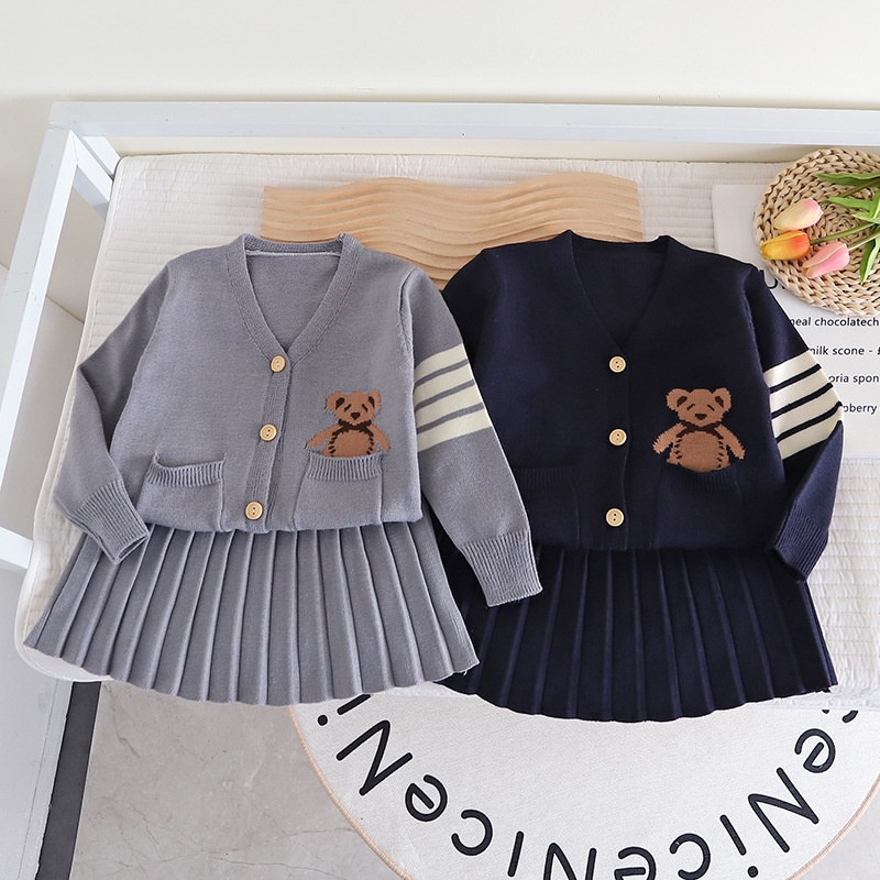 HA1483 - VÁY LEN ĐỒNG PHỤC CHO BÉ GÁI