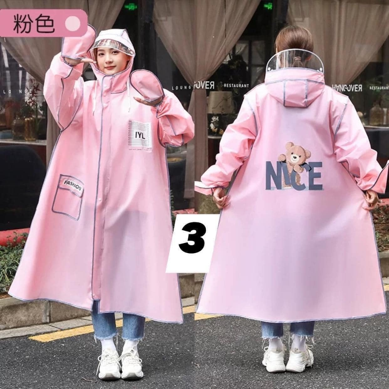 HA1586 - ÁO MƯA THỜI TRANG GẤU NICE
