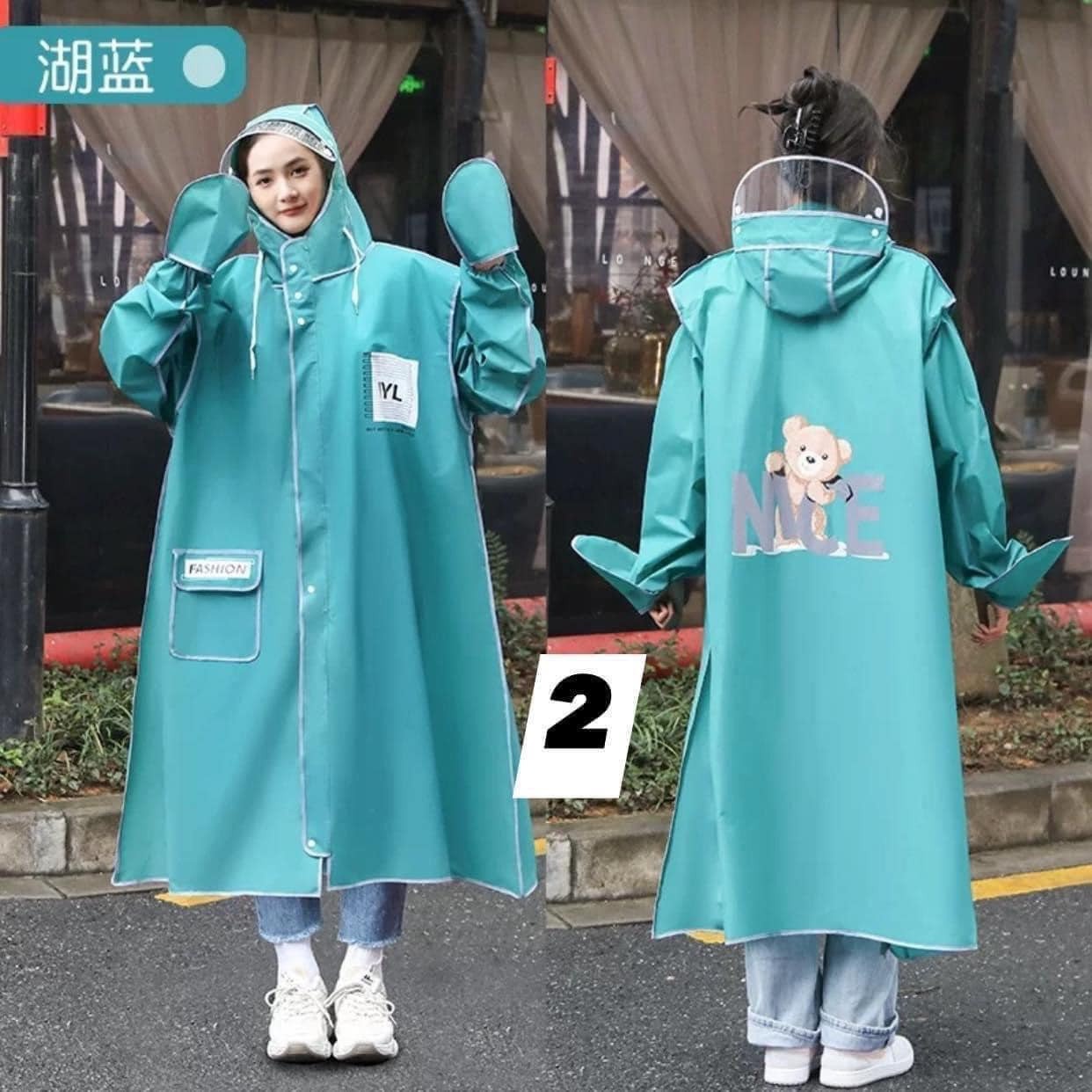 HA1586 - ÁO MƯA THỜI TRANG GẤU NICE