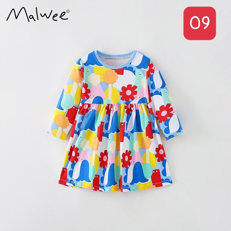 HA1981 - VÁY COTTON MALWEE BÉ GÁI