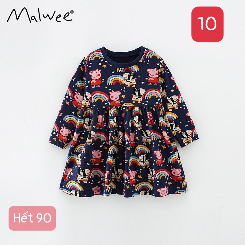 HA1981 - VÁY COTTON MALWEE BÉ GÁI