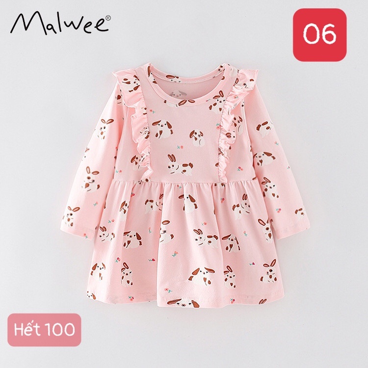 HA1981 - VÁY COTTON MALWEE BÉ GÁI