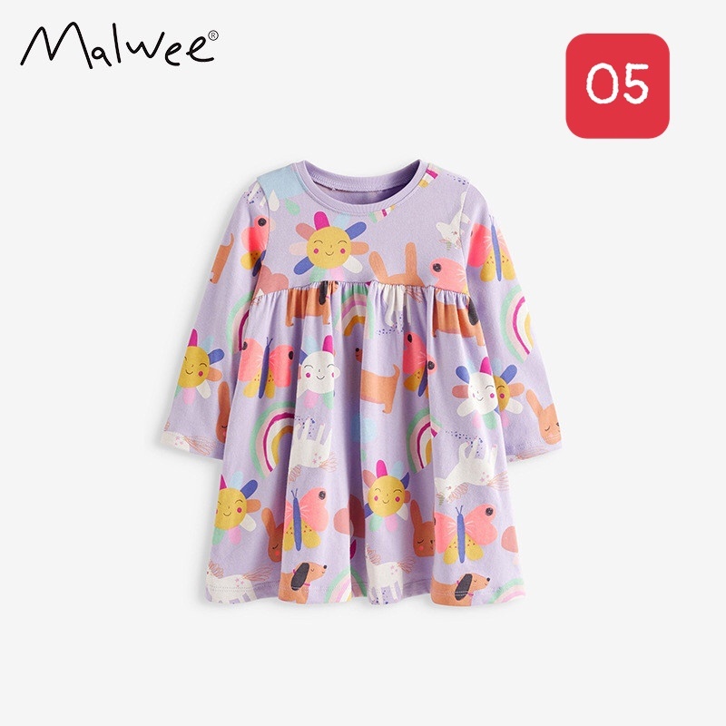 HA1981 - VÁY COTTON MALWEE BÉ GÁI