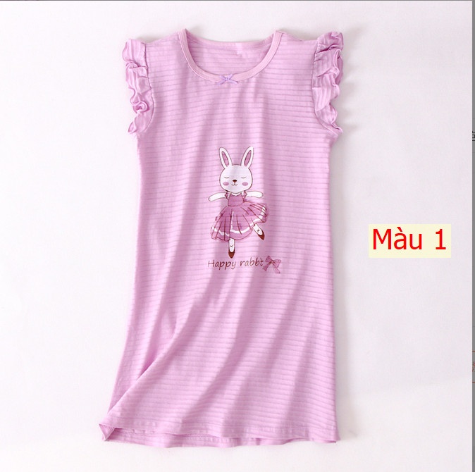 HH1984 - VÁY MAMDADKIDS BÉ GÁI TAY NGẮN
