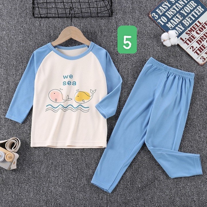 HA2083 - BỘ NỈ LÔNG CỪU GIỮ NHIỆT CHO BÉ
