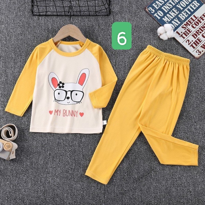 HA2083 - BỘ NỈ LÔNG CỪU GIỮ NHIỆT CHO BÉ