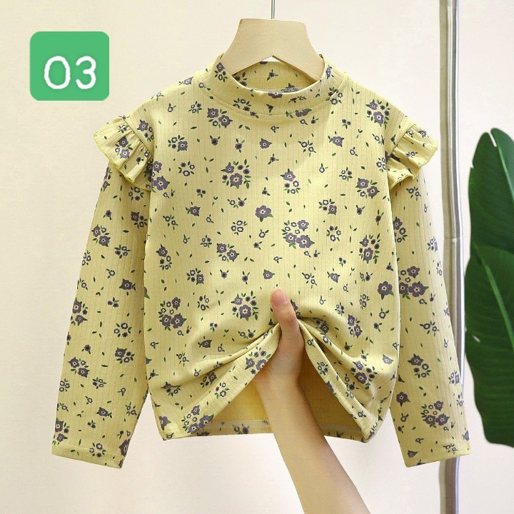 HA2385 - ÁO THUN DÀI TAY CHO BÉ GÁI