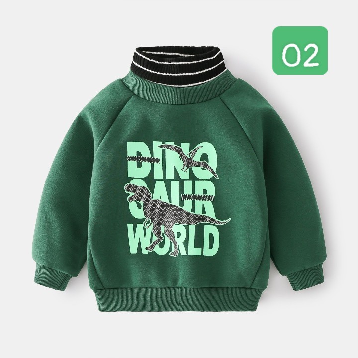 HA2685 - ÁO NỈ KHỦNG LONG WELLKIDS