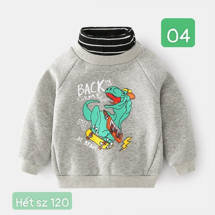 HA2685 - ÁO NỈ KHỦNG LONG WELLKIDS