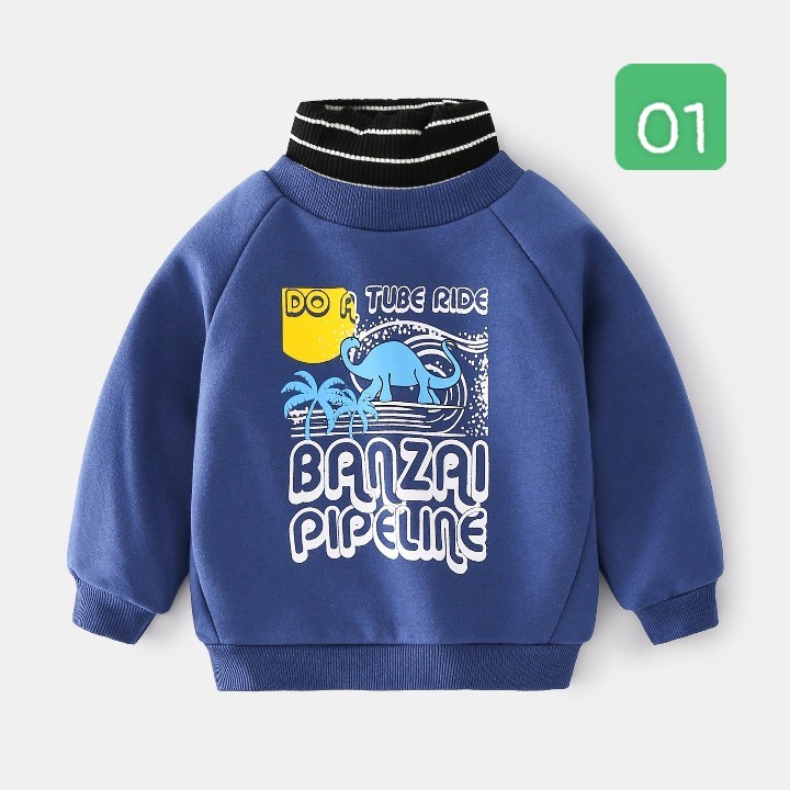 HA2685 - ÁO NỈ KHỦNG LONG WELLKIDS