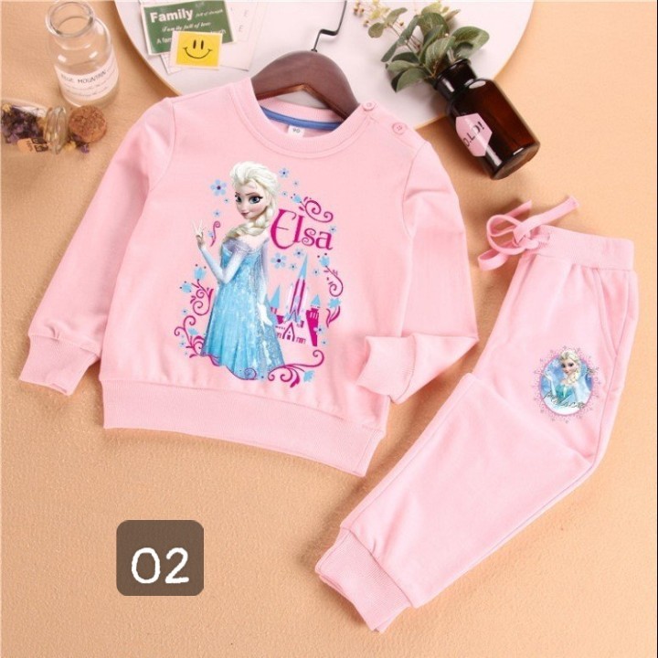 HA2784 - BỘ NỈ ELSA BÉ GÁI