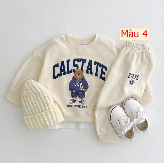 HH2781 - ❇️BỘ NỈ GẤU SIZE NHÍ CHO BÉ