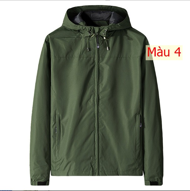 HH3085 - ÁO KHOÁC GIÓ NAM HAI LỚP CÓ MŨ