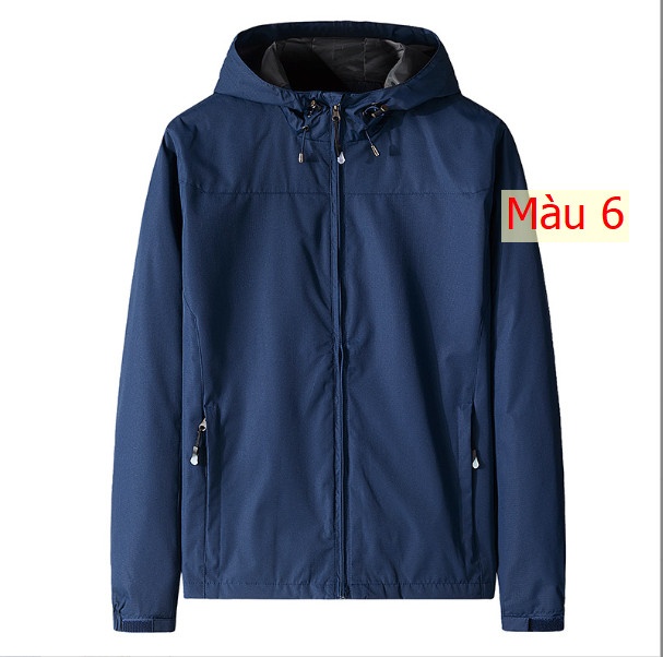 HH3085 - ÁO KHOÁC GIÓ NAM HAI LỚP CÓ MŨ