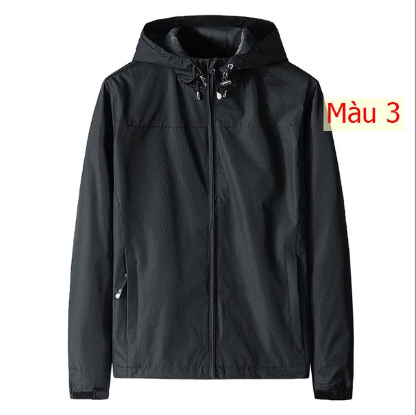 HH3085 - ÁO KHOÁC GIÓ NAM HAI LỚP CÓ MŨ