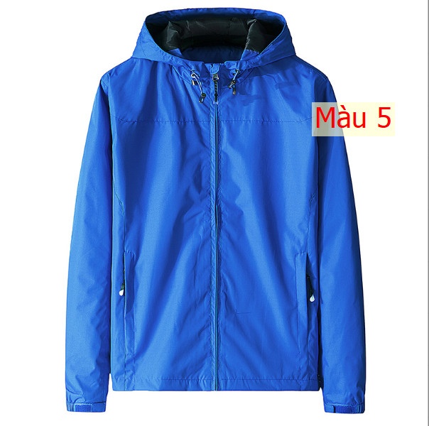 HH3085 - ÁO KHOÁC GIÓ NAM HAI LỚP CÓ MŨ