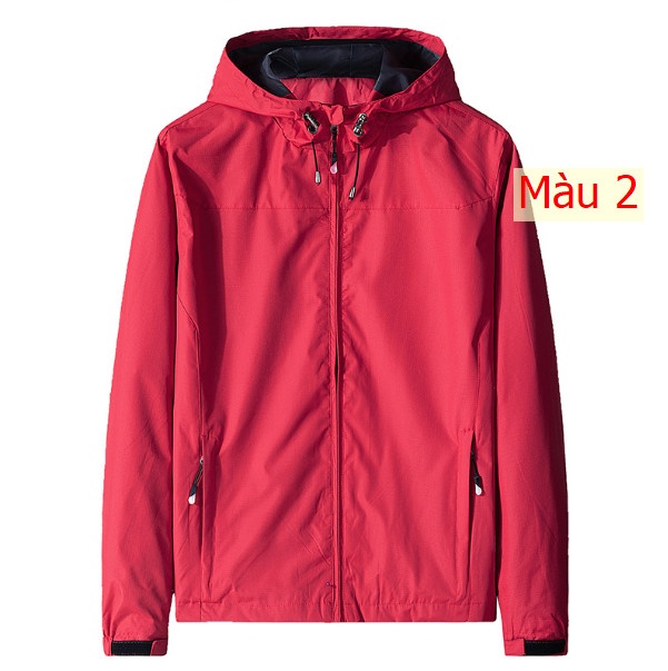 HH3085 - ÁO KHOÁC GIÓ NAM HAI LỚP CÓ MŨ