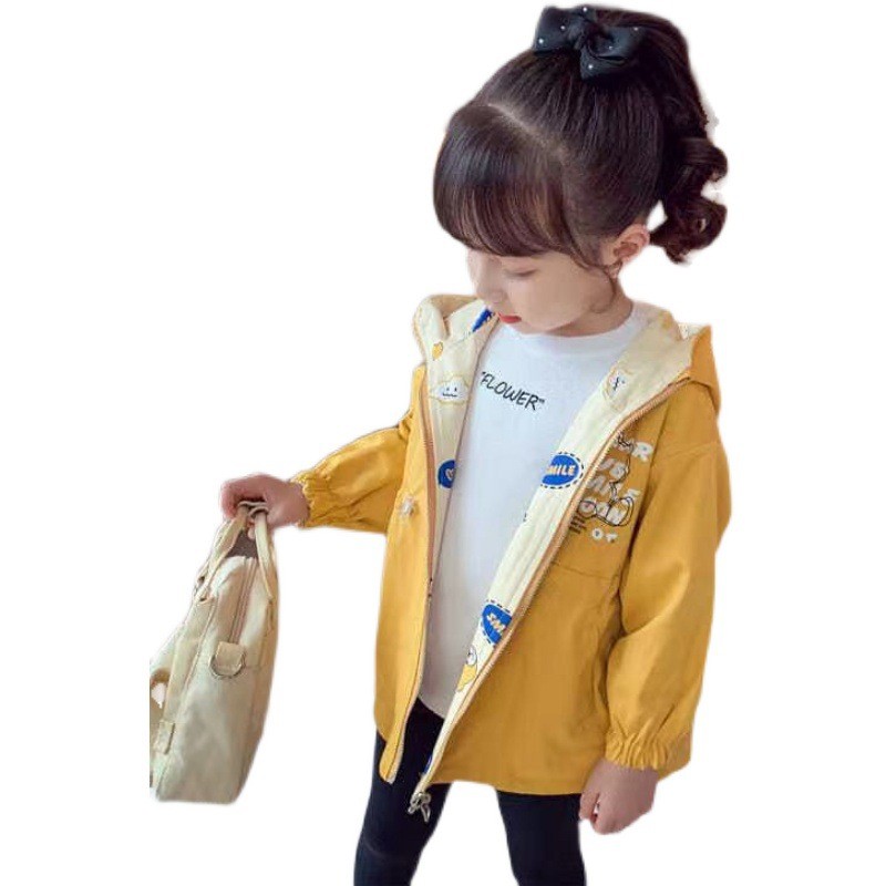 HH3187 - ÁO KHOÁC BÉ GÁI 2 MẶT