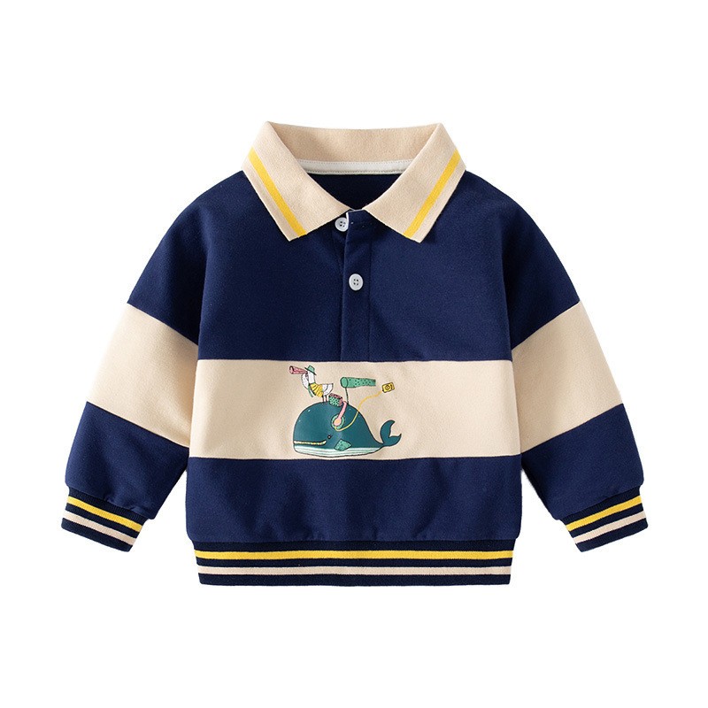HH692 - ÁO POLO BÉ TRAI CHÍNH HÃNG WELLKIDS