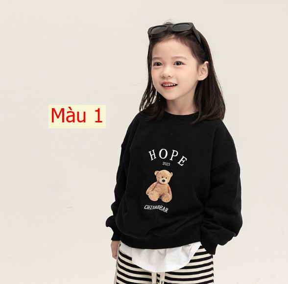 HH10910 - ÁO NỈ BÉ GÁI CHÍNH HÃNG AMBB KIDS