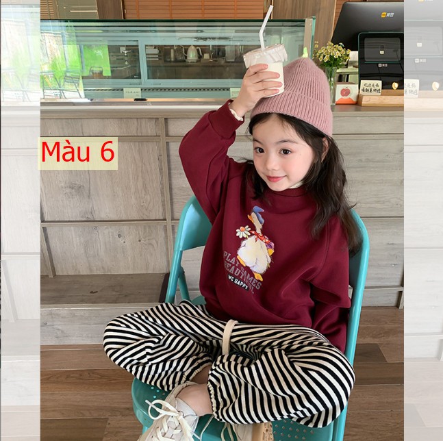 HH1095 - ÁO NỈ BÉ GÁI HÃNG AMBB KIDS