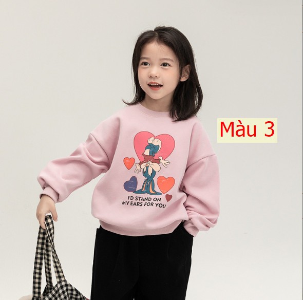 HH10910 - ÁO NỈ BÉ GÁI CHÍNH HÃNG AMBB KIDS