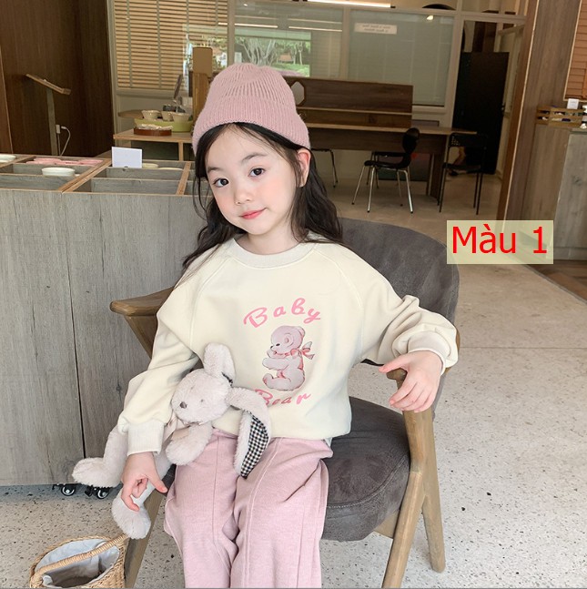 HH1095 - ÁO NỈ BÉ GÁI HÃNG AMBB KIDS