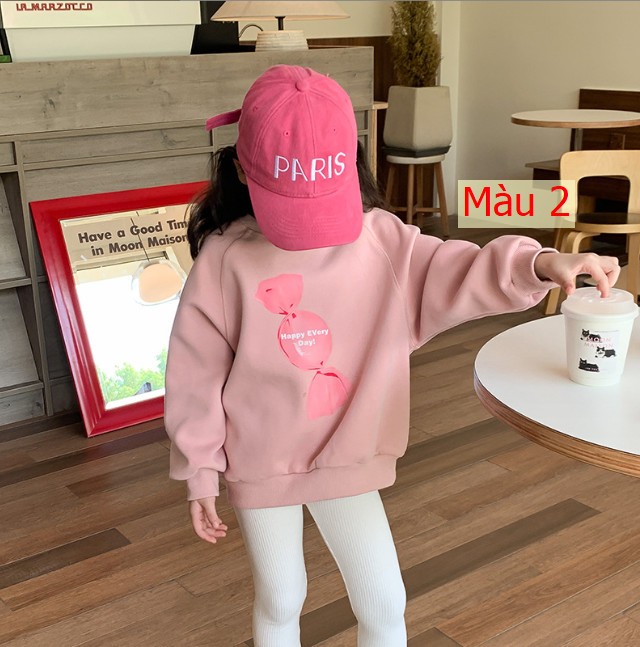 HH1095 - ÁO NỈ BÉ GÁI HÃNG AMBB KIDS