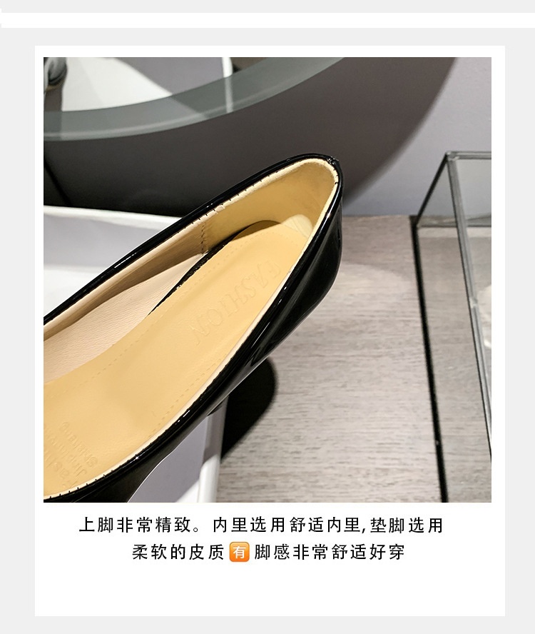HA1196 - GIÀY CAO GÓT DA BÓNG ĐẾ ĐÚP 7P