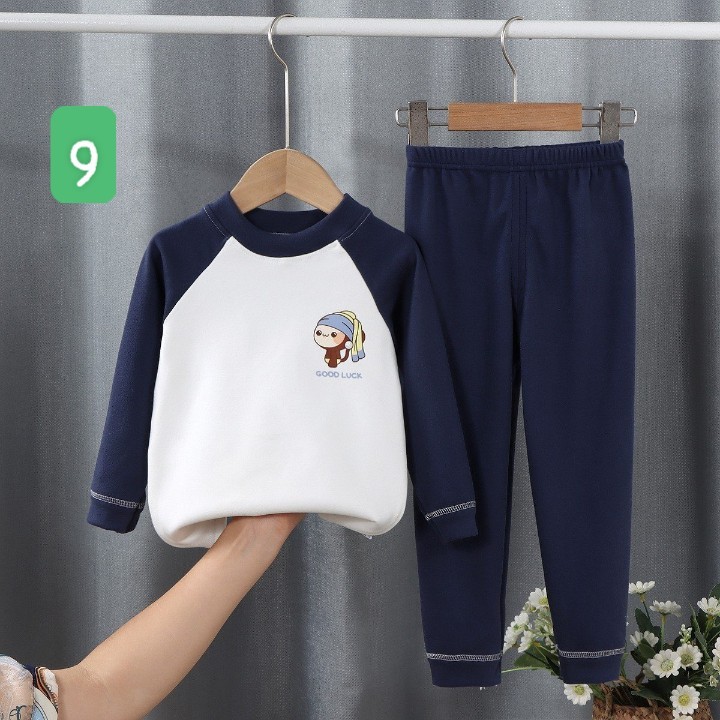 HA1592 - BỘ NỈ MẶC NHÀ CHO BÉ