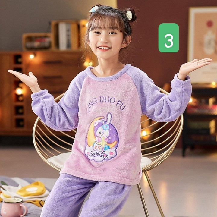 HA1795 - BỘ LÔNG HOẠT HÌNH BÉ GÁI