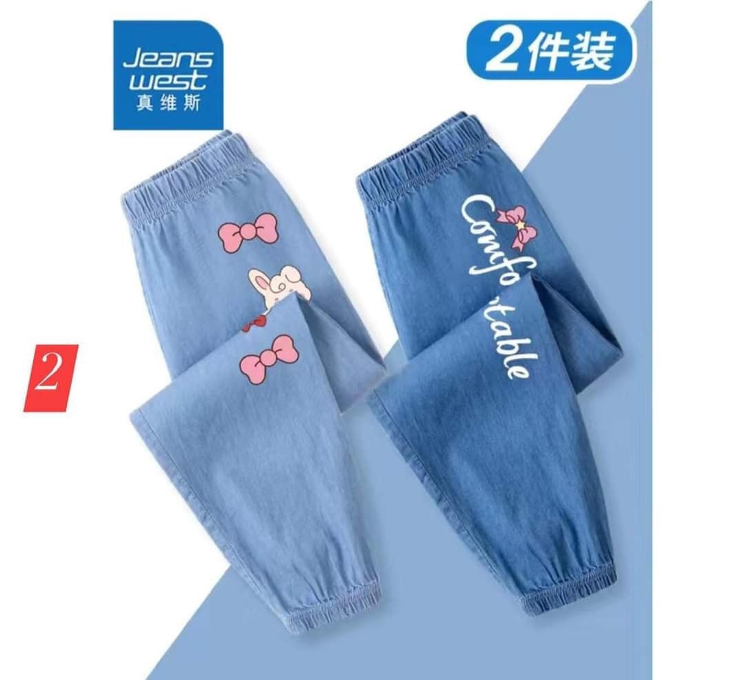 HH1793 - 𝗦𝗘𝗧 𝗤𝗨𝗔̂̀𝗡 Jean Giấy BÉ 𝗚𝗔́𝗜 CHÍNH HÃNG JEANWEST