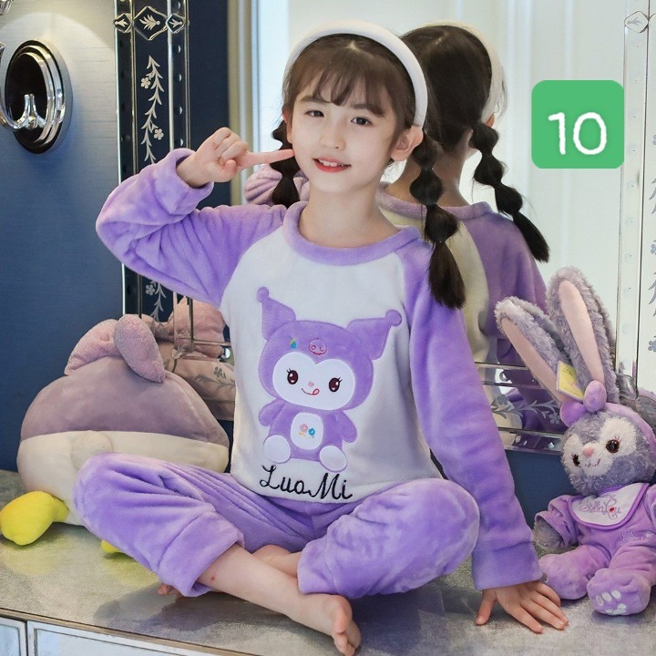 HA1795 - BỘ LÔNG HOẠT HÌNH BÉ GÁI