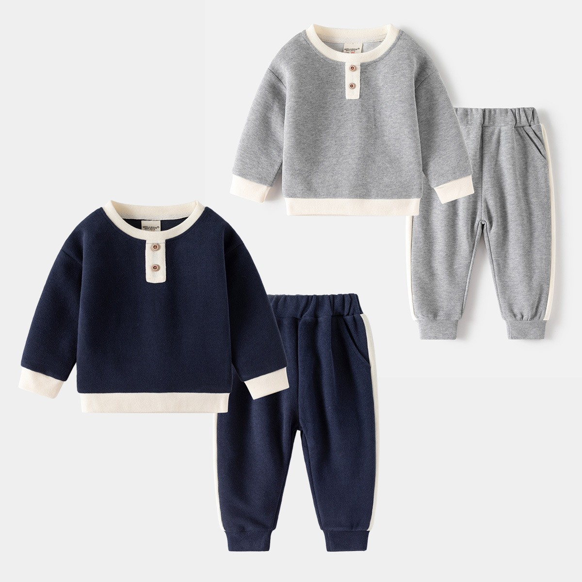 HH1692 - BỘ MẶC NHÀ BÉ TRAI CHÍNH HÃNG WELLKIDS