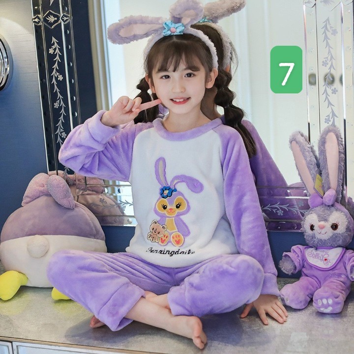 HA1795 - BỘ LÔNG HOẠT HÌNH BÉ GÁI