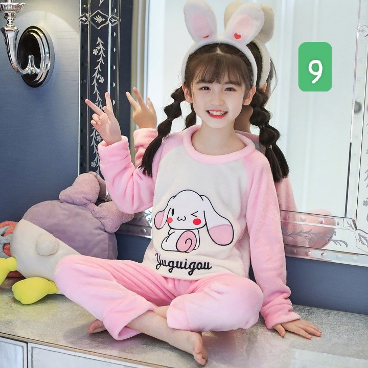 HA1795 - BỘ LÔNG HOẠT HÌNH BÉ GÁI