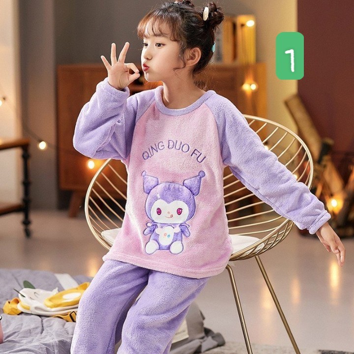 HA1795 - BỘ LÔNG HOẠT HÌNH BÉ GÁI
