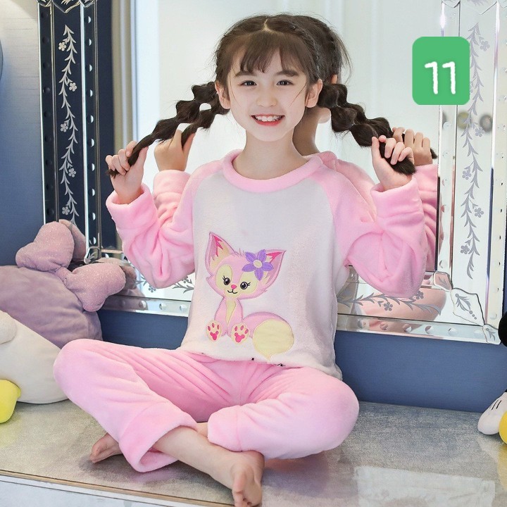 HA1795 - BỘ LÔNG HOẠT HÌNH BÉ GÁI