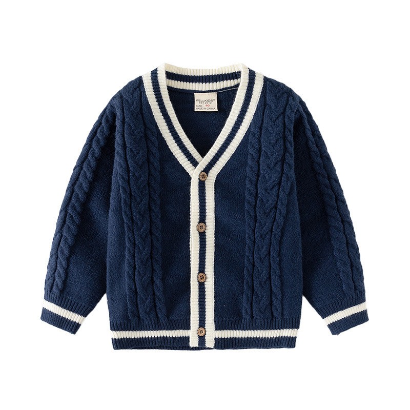 HH2093 - ÁO CARDIGAN LEN THỪNG CHÍNH HÃNG WELLKID