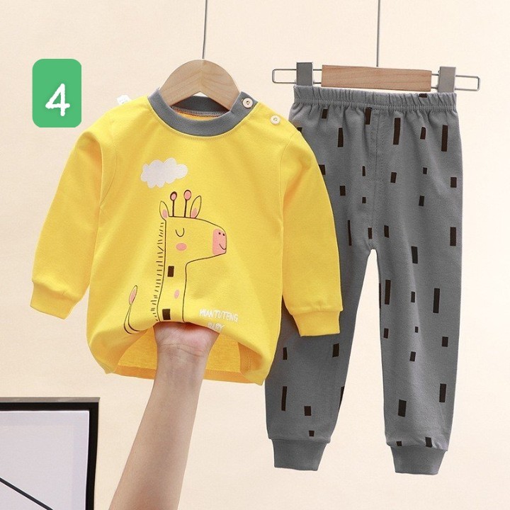 HA2096 - BỘ COTTON MẶC NHÀ DÀI TAY