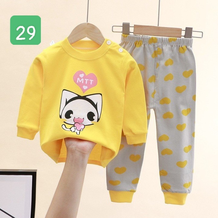 HA2096 - BỘ COTTON MẶC NHÀ DÀI TAY