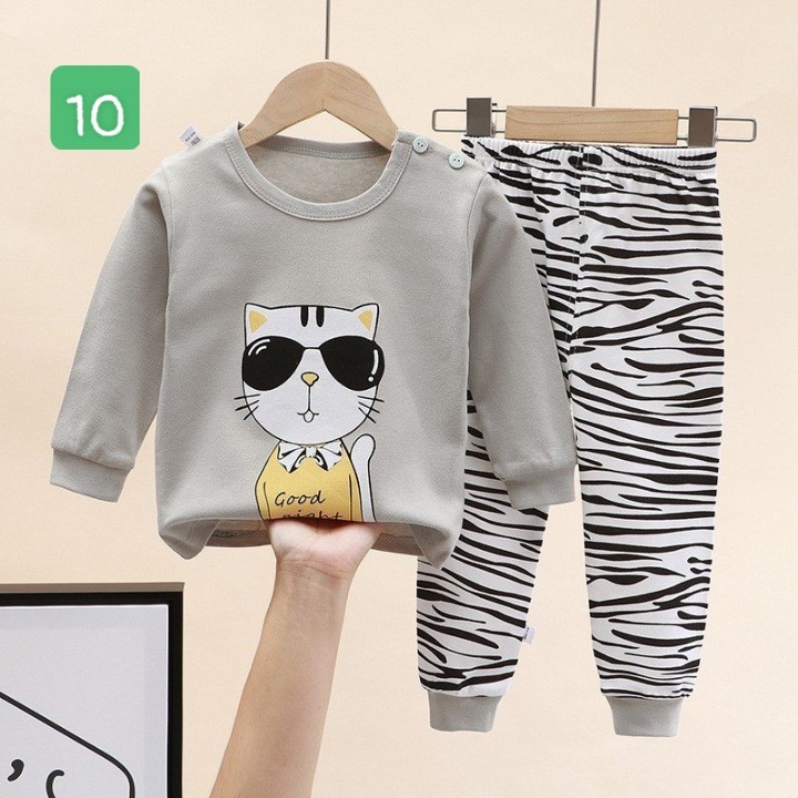 HA2096 - BỘ COTTON MẶC NHÀ DÀI TAY
