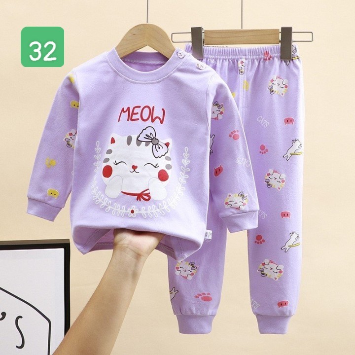 HA2096 - BỘ COTTON MẶC NHÀ DÀI TAY