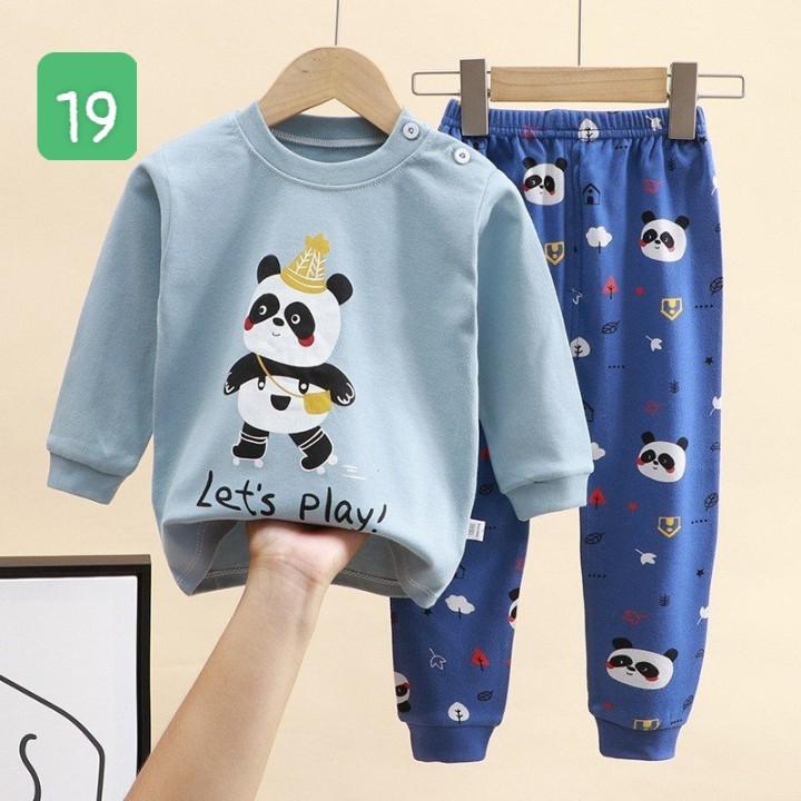 HA2096 - BỘ COTTON MẶC NHÀ DÀI TAY